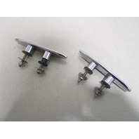 Bayliner Capri Boat 6" Cleat Rope Tie Down Chrome (Set of 2)