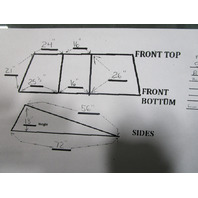 1986 Sea Ray Seville Bowrider Marine Boat Windshield Walk Through Window 67"