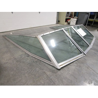 1986 Sea Ray Seville Bowrider Marine Boat Windshield Walk Through Window 67"