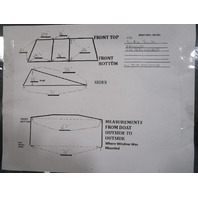 1986 Sea Ray Seville Bowrider Marine Boat Windshield Walk Through Window 67"