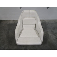 Captains Chair Pedestal Seat Marine Boat Off White 30.5" x 24 1/4"