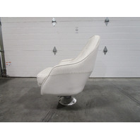 Captains Chair Pedestal Seat Marine Boat Off White 30.5" x 24 1/4"