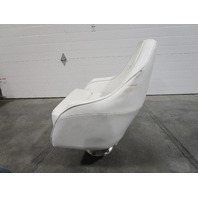 Captains Chair Pedestal Seat Marine Boat Off White 30.5" x 24 1/4"