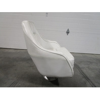 Captains Chair Pedestal Seat Marine Boat Off White 30.5" x 24 1/4"