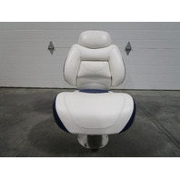 Sea Ray Boat Marine Padded Folding Fishing Seat Chair Blue/White 30.5" x 18"