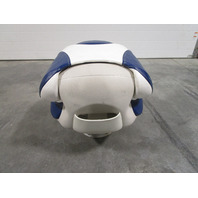 Sea Ray Boat Marine Padded Folding Fishing Seat Chair Blue/White 30.5" x 18"