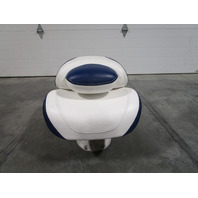 Sea Ray Boat Marine Padded Folding Fishing Seat Chair Blue/White 30.5" x 18"