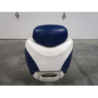 Sea Ray Boat Marine Padded Folding Fishing Seat Chair Blue/White 30.5" x 18"