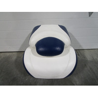 Sea Ray Boat Marine Padded Folding Fishing Seat Chair Blue/White 30.5" x 18"