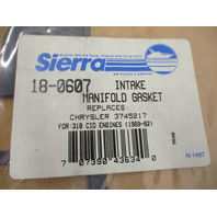 18-0607 3745217 Intake Manifold Gasket Set for Chrysler 318 CID Engines 1969-82