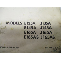 1975 OMC Evinrude Johnson 35-50 HP Snowmobile Parts Catalog E135A J165A Prelim
