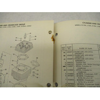 1975 OMC Evinrude Johnson 35-50 HP Snowmobile Parts Catalog E135A J165A Prelim