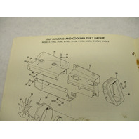 1975 OMC Evinrude Johnson 35-50 HP Snowmobile Parts Catalog E135A J165A Prelim
