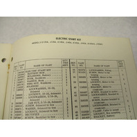 1975 OMC Evinrude Johnson 35-50 HP Snowmobile Parts Catalog E135A J165A Prelim