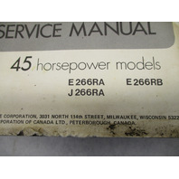 264142 1976 Johnson Evinrude Snowmobile Service Repair Manual 45 HP 266RA E266RB