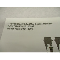 90-879187004 2008 Wiring Diagram Mercury 115-175 OptiMax Engine Harness 2001-05
