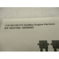 90-879187005 2008 Wiring Diagram Mercury 115-175 OptiMax Engine Harness
