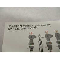 90-879263001 2008 Wiring Diagram Mercury 135 150 175 Verado Engine Harness