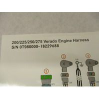 90-879264001 2008 Wiring Diagram Mercury Marine 200-275 Verado Engine Harness