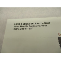 90-899696003 Elec Start Tiller Handle Diagram for Mercury 25/30 EFI 4S 2006