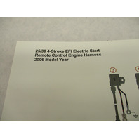 90-899696005 Elec Start Remote Control Diagram Mercury 25/30 EFI 4-Stroke 2006