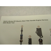 90-899697002 Elec Start Engine Harness Diagram Mercury 30/40 EFI 4-Stroke 2005