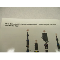 90-899697004 Elec Start Control Harness Diagram Mercury 30/40 EFI 4-Stroke 2005