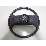 Vintage 1970's Yarcraft Marine Boat Black Plastic Steering Wheel 13.5"