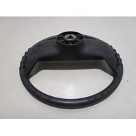 Vintage 1970's Yarcraft Marine Boat Black Plastic Steering Wheel 13.5"