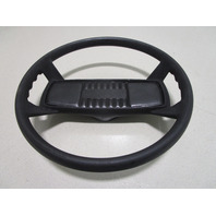 Vintage 1970's Yarcraft Marine Boat Black Plastic Steering Wheel 13.5"