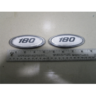 Sea Ray Boat Oval 180 Model Emblem Plaque Set Plastic 4" Long