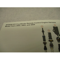 90-879191002 Control Engine Harness Diagram Mercury 40-60 EFI 4-Stroke 2002-2004
