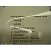 90-879191003 Tiller Handle Harness Diagram Mercury 40-60 EFI 4-Stroke 2006
