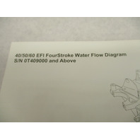 90-879191007 11/07 Water Flow Diagram for Mercury 40/50/60 EFI 4-Stroke Outboards