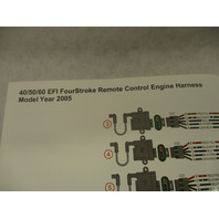 90-879191009 Control Engine Harness Diagram Mercury 40-60 EFI 4-Stroke 2005