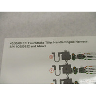 90-879191010 2007 Tiller Handle Harness Diagram Mercury 40-60 EFI 4-Stroke