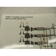 90-899862001 07 Engine Harness Wiring Diagram Mercury 75/90/115 OptiMax 2004-05