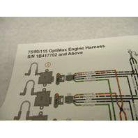 90-899862003 11/2007 Engine Harness Wiring Diagram for Mercury 75/90/115 OptiMax