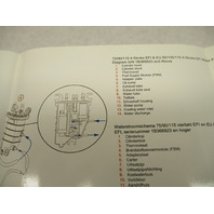 90-899699004 2006 Water Flow Diagram for Mercury 75/90/115 EFI 4-Stroke Outboard