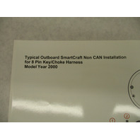 90-899860001 2007 Outboard SmartCraft Non CAN Harness Diagram 8-Pin Mercury 2000