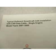 90-899860003 07 Outboard SmartCraft CAN Harness Diagram Mercury 2001-05 Single