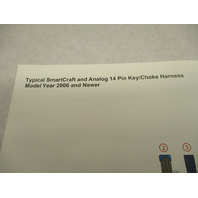 90-899860005 2007 SmartCraft & Analog Harness Diagram 14-Pin Mercury 2006-07