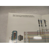 8M0012167 Dual Console Command Module Harness Diagram for Mercury DTS 14 Pin V07