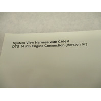 90-8M0012174 System View Harness with CAN V Diagram for Mercury DTS 14 Pin 07