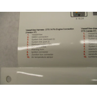 90-8M0012457 VesselView Harness Diagram for Mercury DTS 14 Pin Connection 07