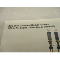 90-8M0012461 Zero Effort Command Module Harness Diagram Mercury DTS 14 Pin 07