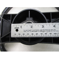 1980's Forester  Boat Steering Wheel 13.75" Black Plastic 3/4" Shaft
