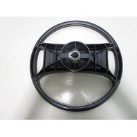 1980's Forester  Boat Steering Wheel 13.75" Black Plastic 3/4" Shaft
