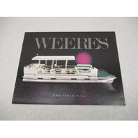 Weeres The Original Pontoon Boat Product Line Sales Catalog Brochure 1991