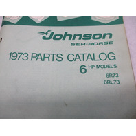 386131 1973 OMC Johnson Sea-Horse 6 HP Outboard Parts Catalog 6R73 6RL73